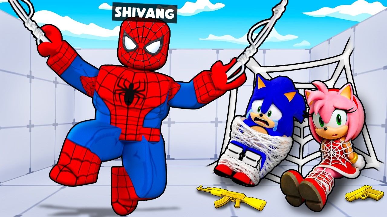 I PLAYED AS SPIDERMAN TO TROLL NOOBS IN ROBLOX !!