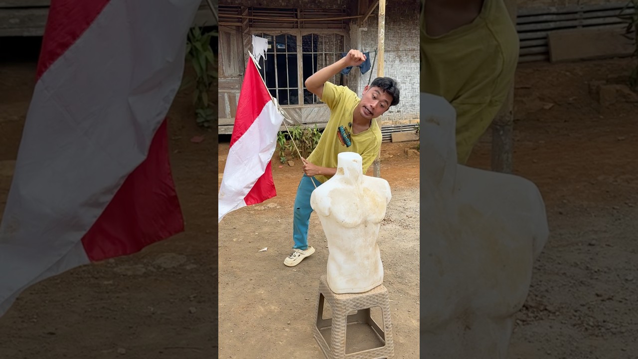 Pamer bendera merah putih
