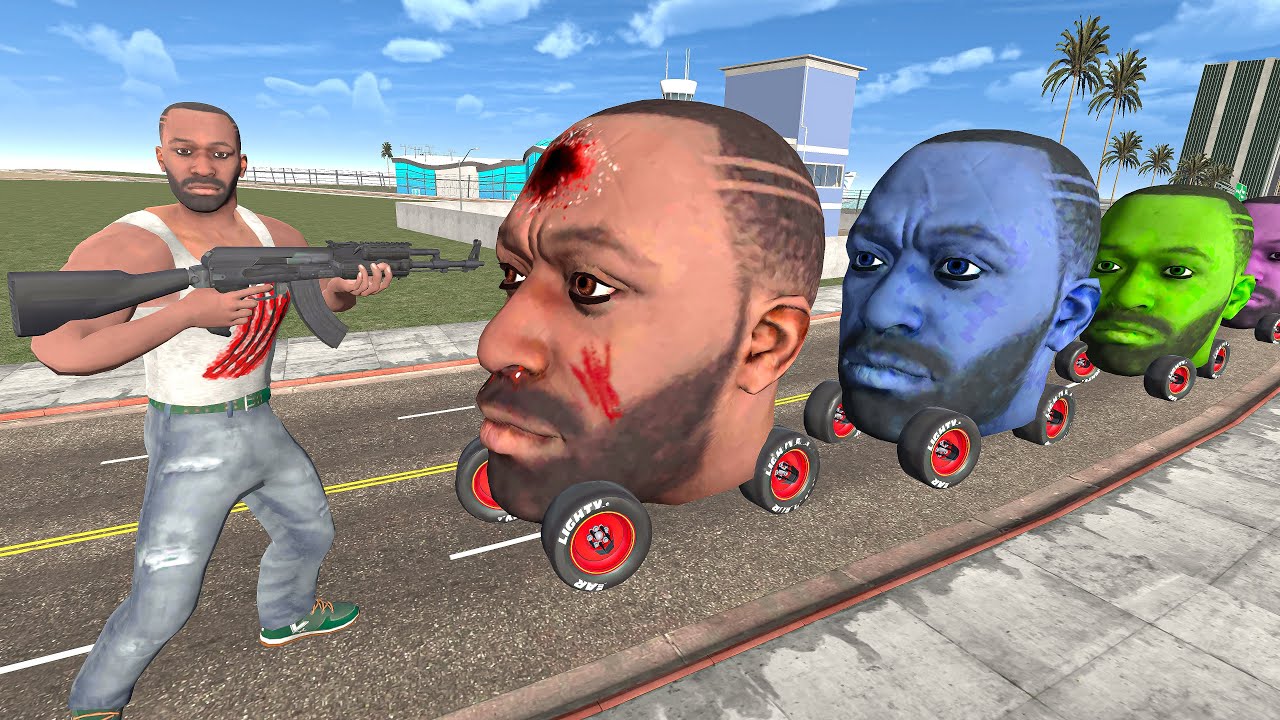 Franklin Play Hide & Kill With Franklin Head Car Indian Bike Driving 3d