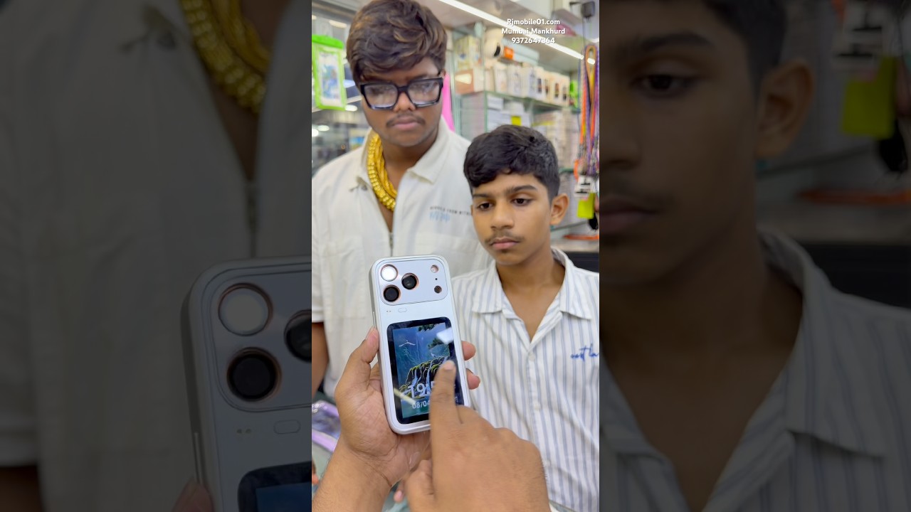 📺Smart E-Ink Display Case for iPhone17 Pro, App-Controlled Custom Image Screen selfie mirror