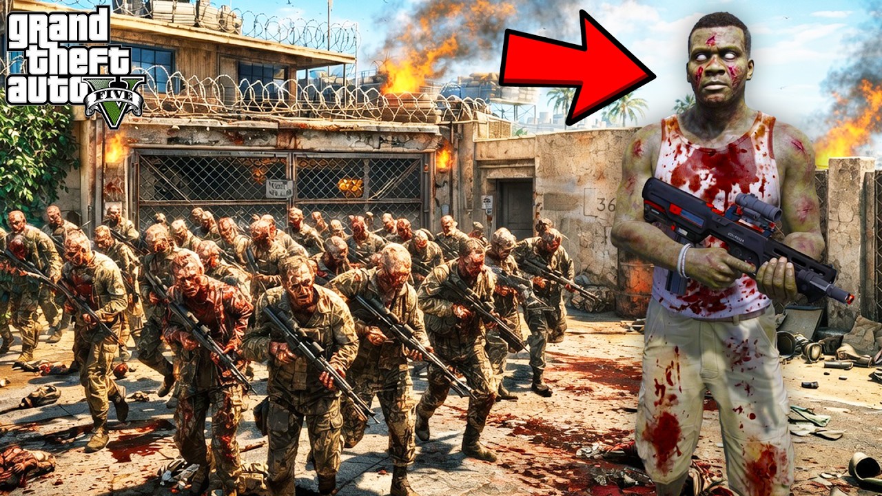 Franklin Turned Himself Into Zombie to Save Los Santos in GTA 5 | SHINCHAN and CHOP