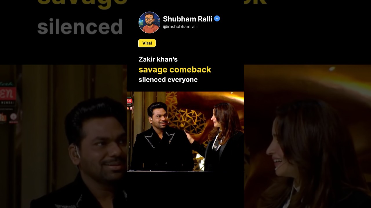 Zakir Khan’s Savage Comeback on Stage  🔥 #zakirkhan  #aliabhatt #bollywood