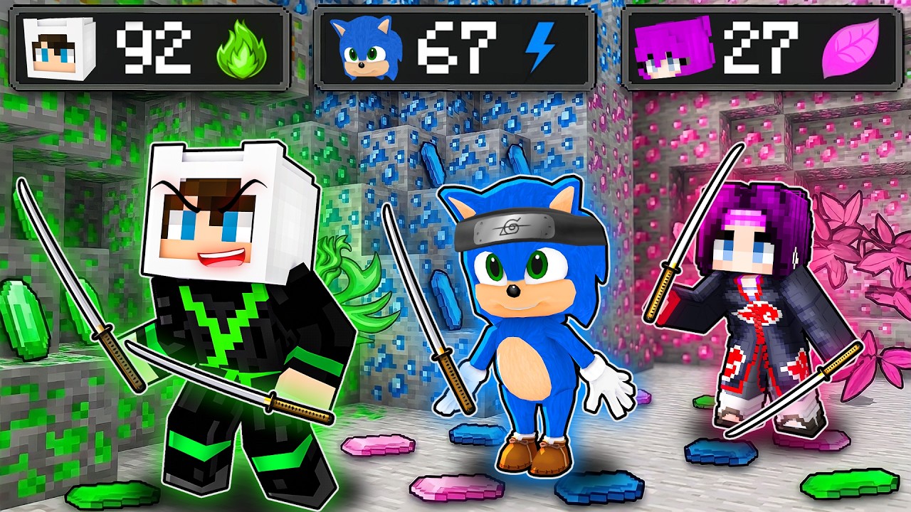 ENES VS BEBEK SONİC VS ECE ELEMENT NİNJA MADEN SAVAŞI 😱 Minecraft