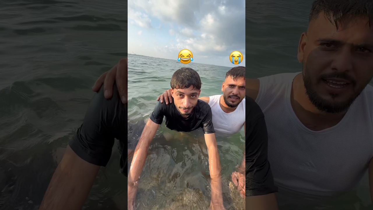 احبس نفسك وكسب 100دولار في البحر😂