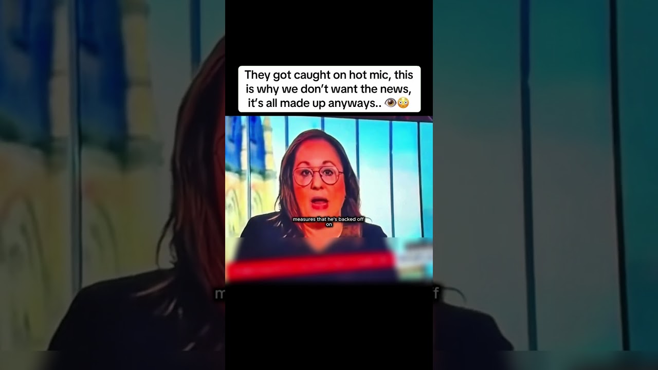 What the viewers weren’t meant to hear while watching news.. 👁️😳