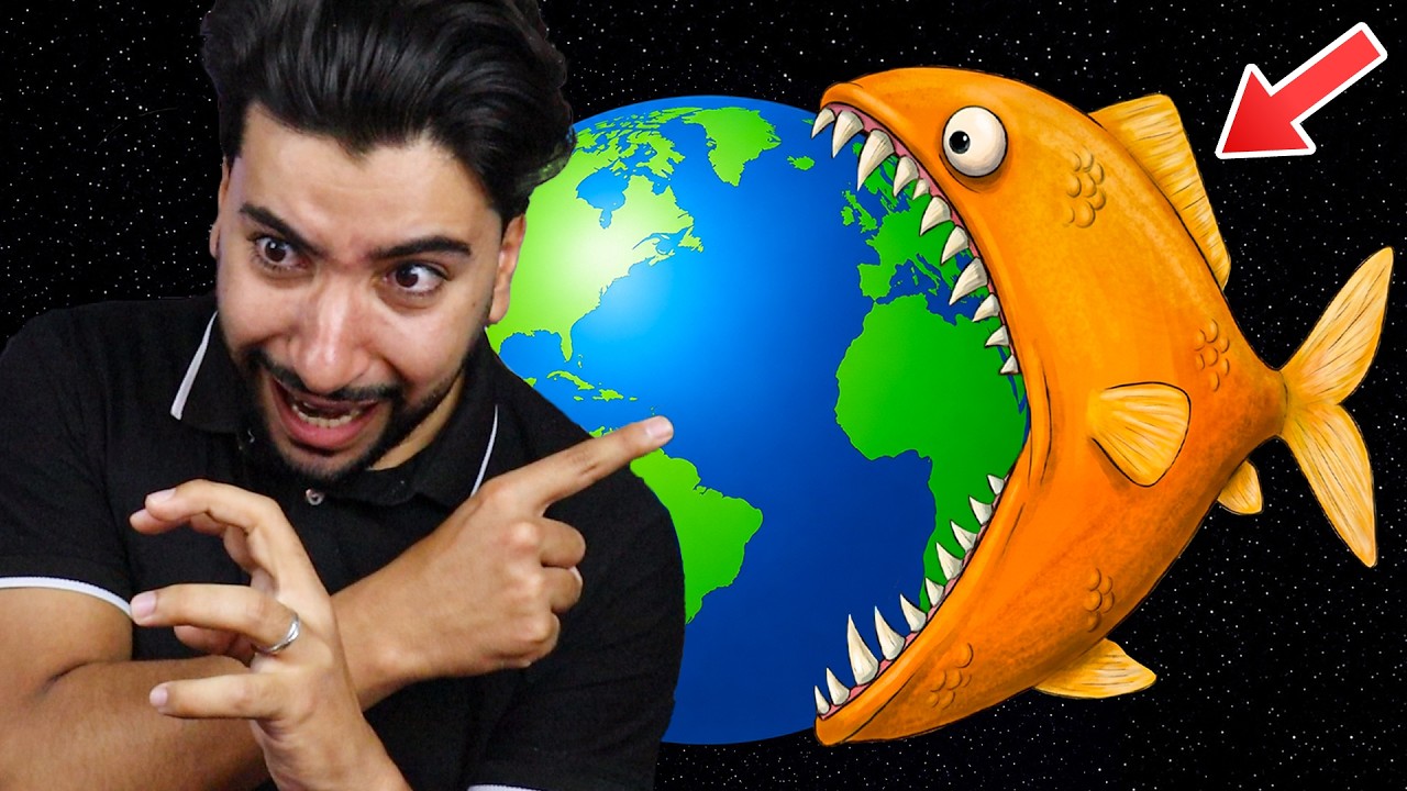 سمكة جائعة تأكل كل شيئ وتكبر بسرعة 😳