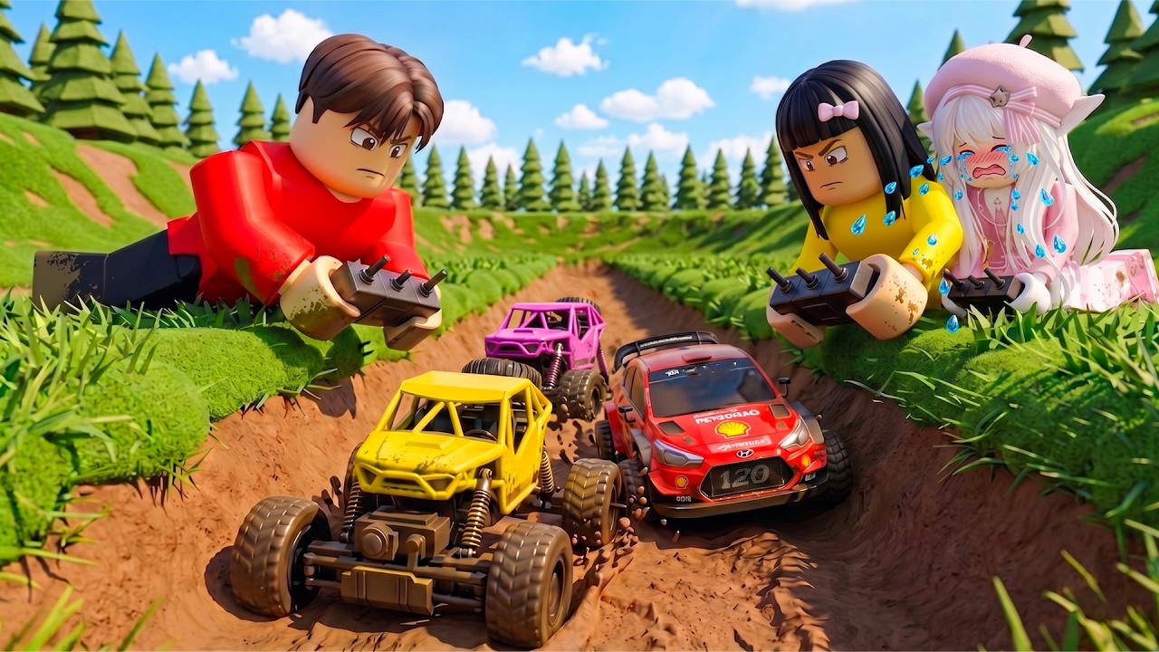 Yuta Mio Dan Baby Celine Balapan Mainan Mobil Remote Control | ROBLOX