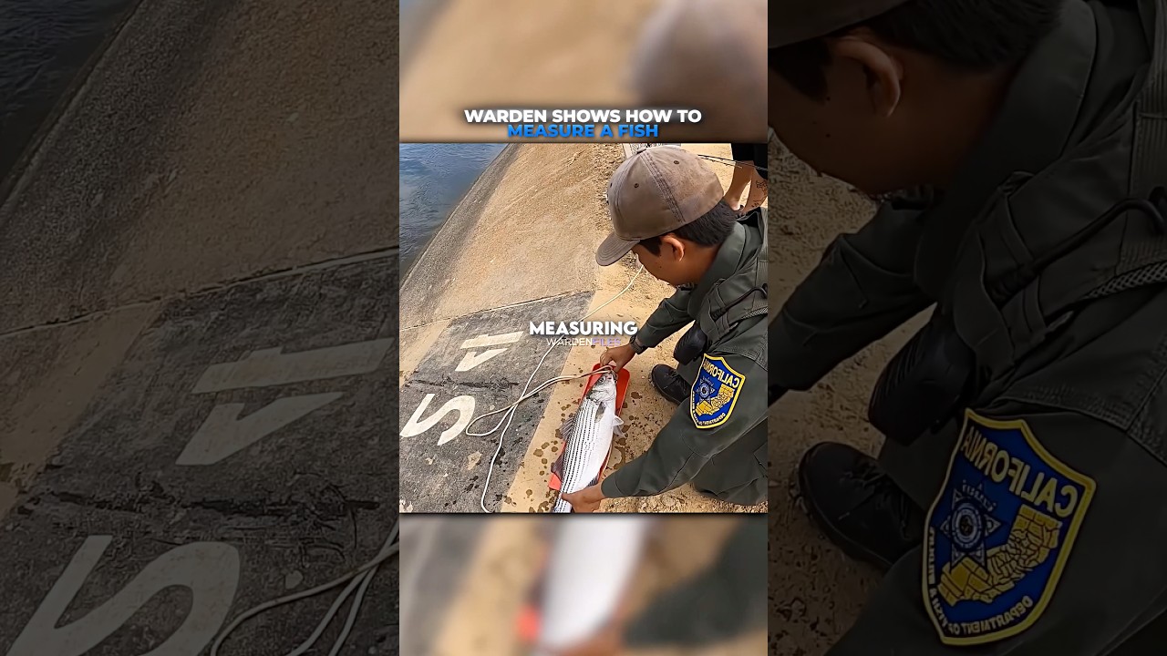 Warden Shows how to measure a fish 🐠