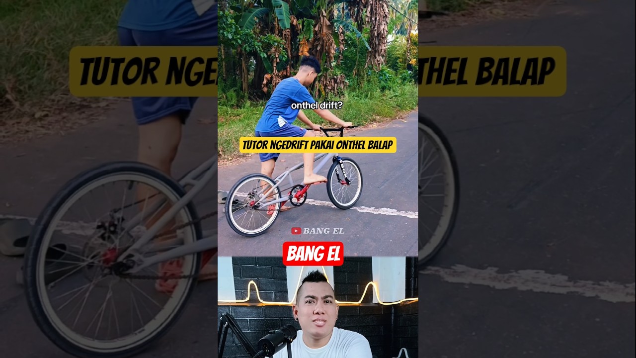 Abang nya hebat banget ngedrift pakai onthel balap #shorts #reactionvideo #fypvideo #eldanboy