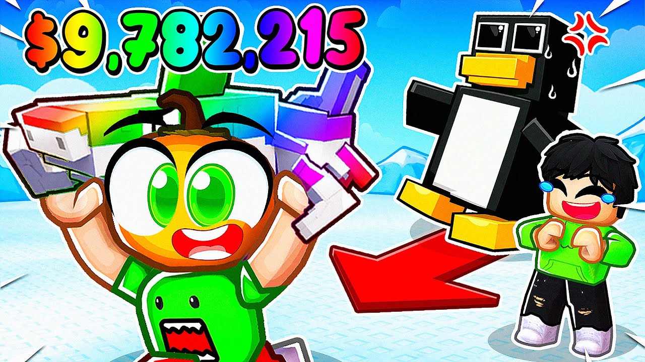 Arkadaşlarım Beni Brainrot İçin Penguenlerden Kaç Oyununda Zorbaladı, Bende Trolledim! 🤣 | Roblox