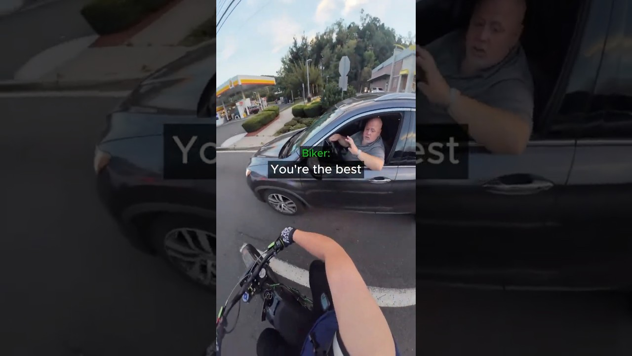 Biker encountered the most Accountable Driver ever😳