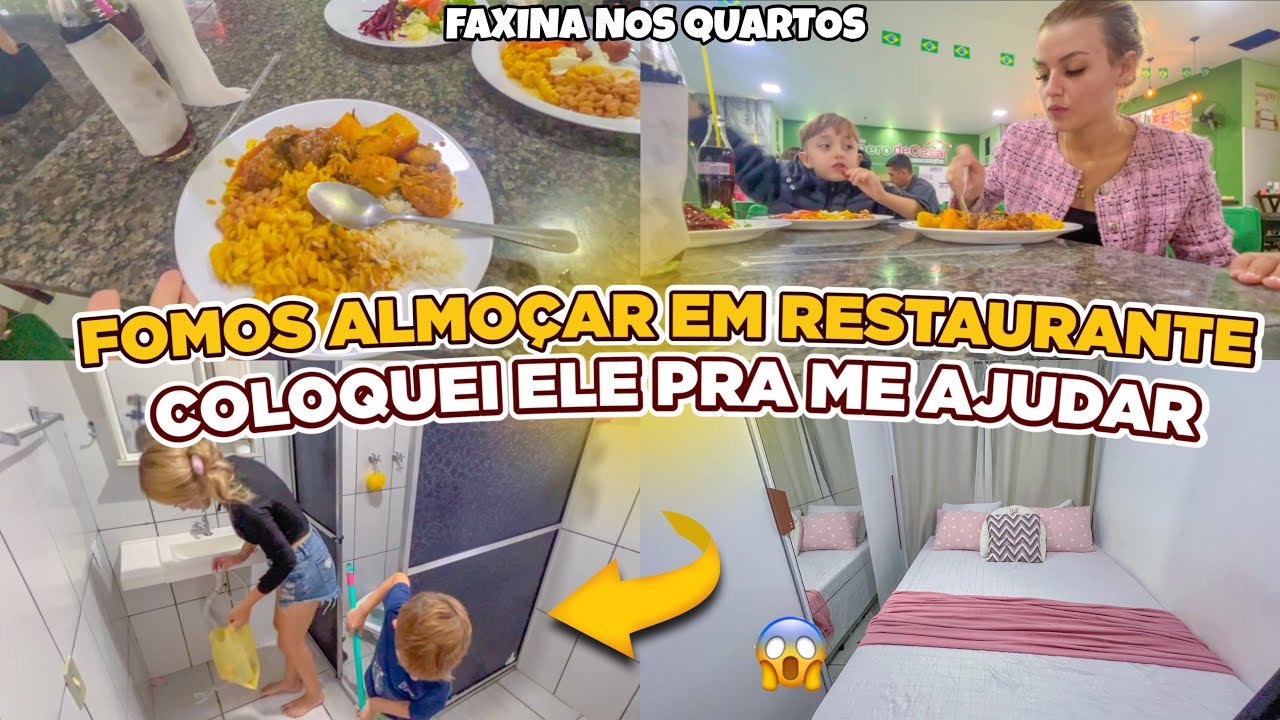 FUGINDO DA BAGUNÇA DA MUDANÇA 😰😱LEVEI ELES PARA ALMOÇAR FORA + ORGANIZAÇÃO DOS QUARTOS | Lar da Ana 