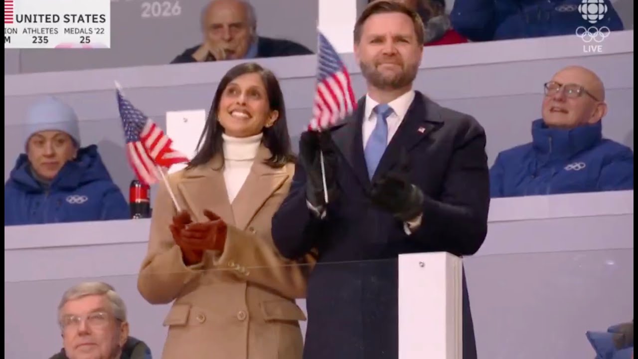 JD Vance MERCILESSLY BOOED at Olympic opening ceremony - Published by Brian Tyler Cohen