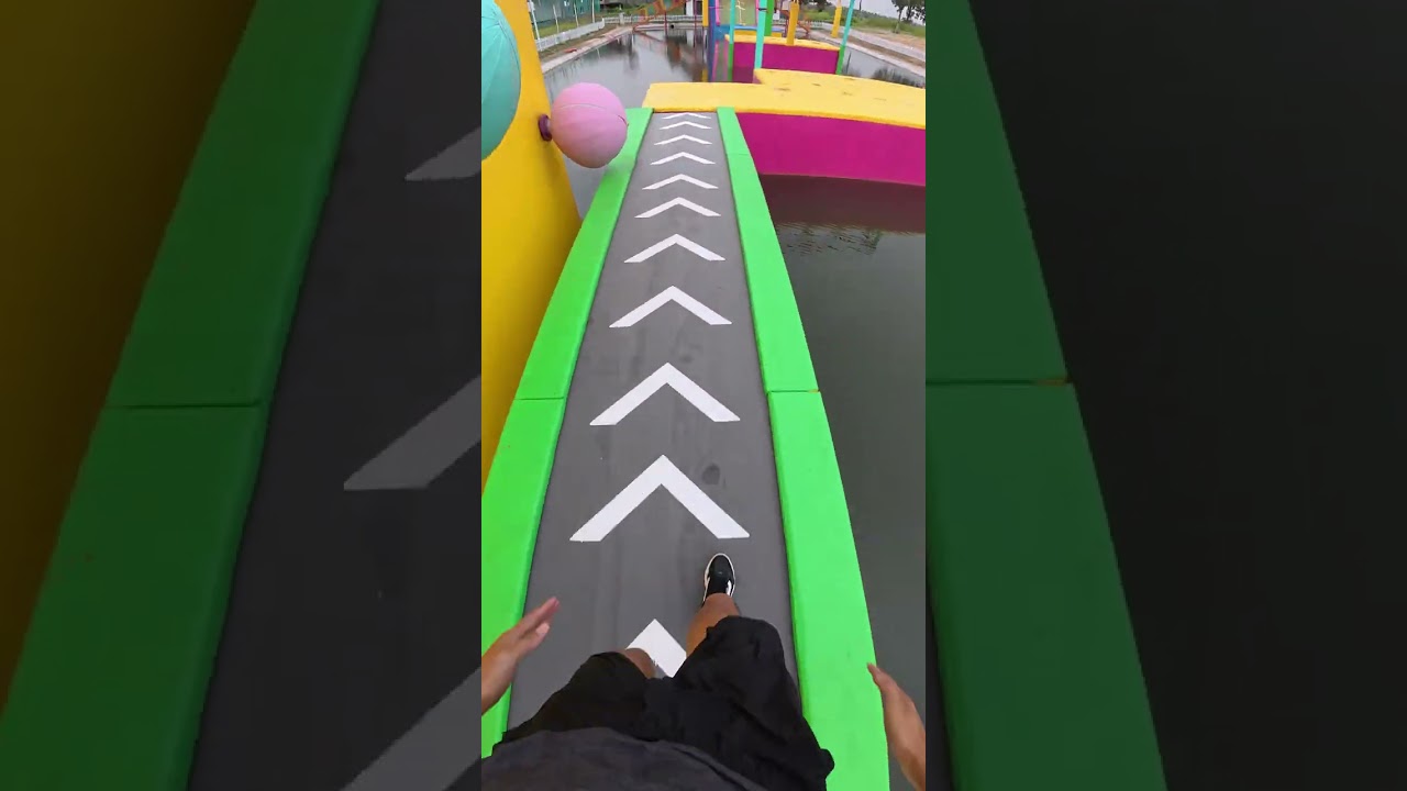 First time running the new Water Ninja#waterpark #stunt #funny #pov #sports #roblox #parkour
