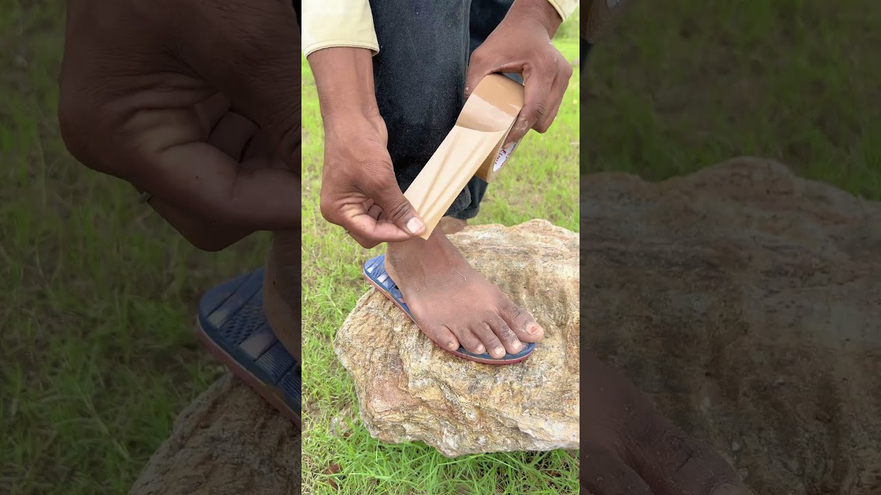 Do The boy shows survival skills: how to walk easily in Rain season #camping