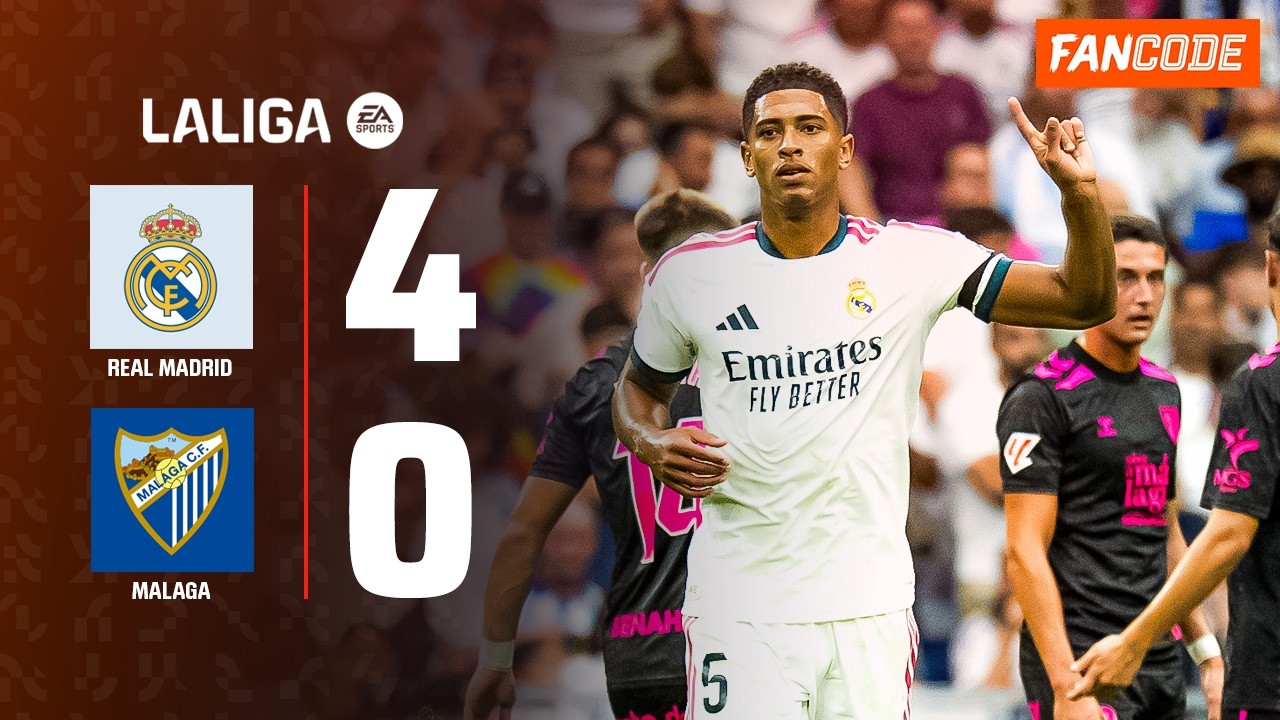 Real Madrid 4-0 Málaga: Bellingham, Mbappé & Güler Fire Los Blancos to Summit | LALIGA Highlights