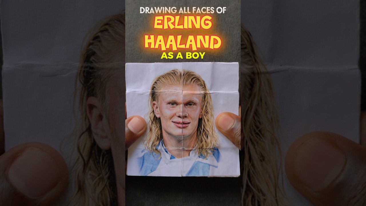 Drawing All Faces of Haaland 😱❤️ #art #haaland #explore #erlinghaaland