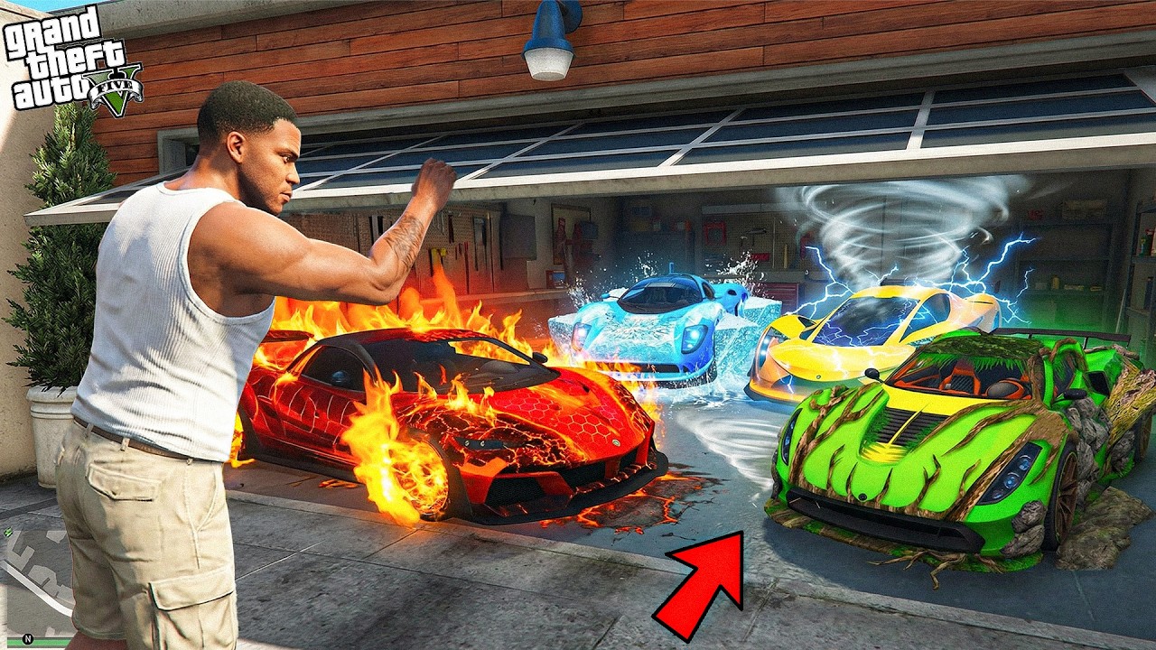 Franklin Found Weirdest Elemental Cars in GTA 5 ! (GTA 5 mods)