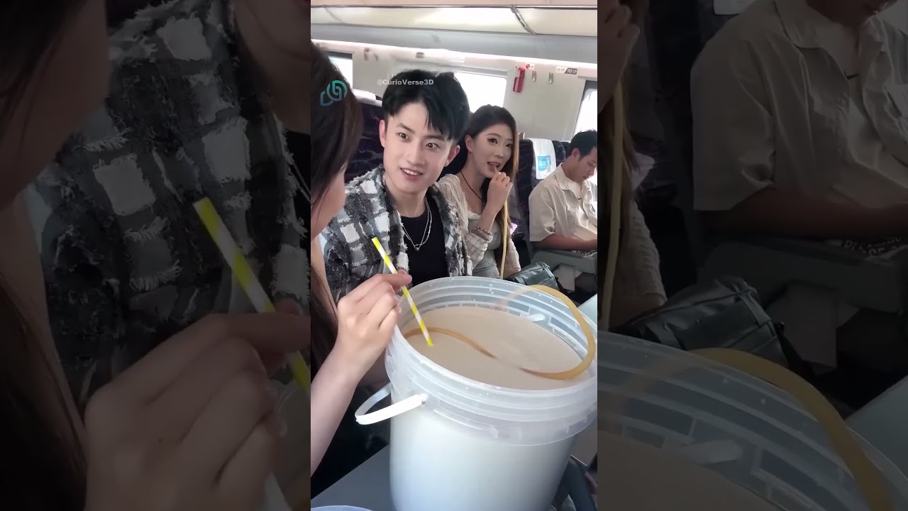 الفتاة عملت خطة مميزة علشان تأكل داخل القطار !! #shorts