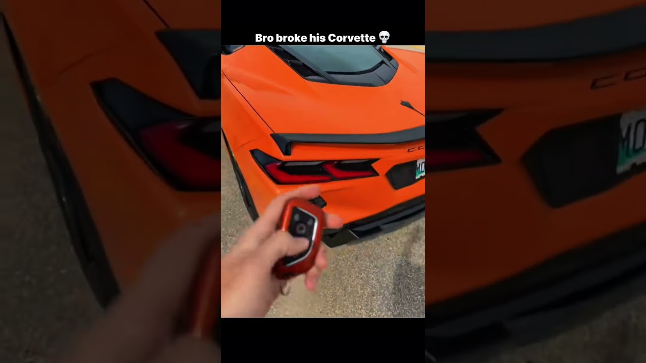 Bro ruined his Corvette 💀