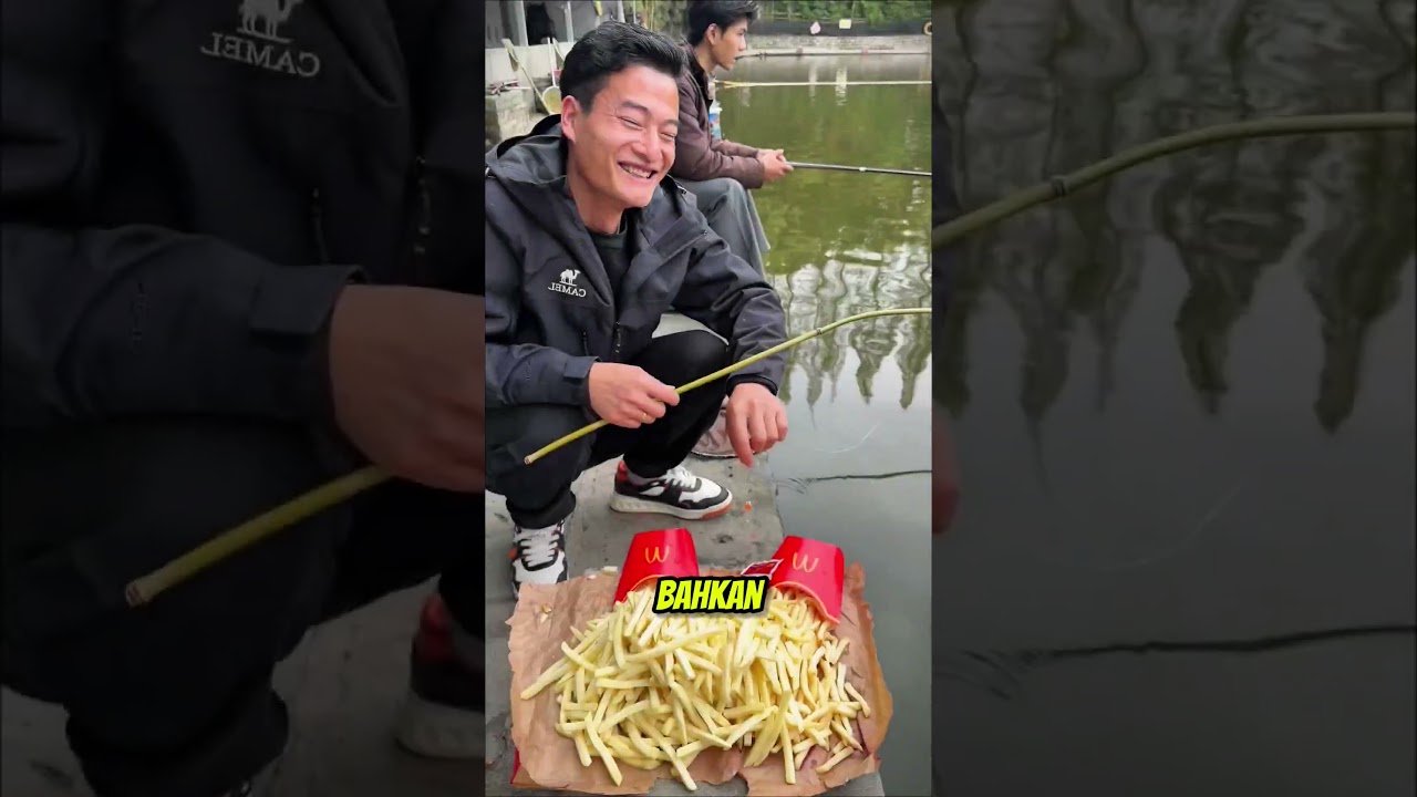 Si adik kasih tutorial cara mancing yang bener🤣 #shortviral