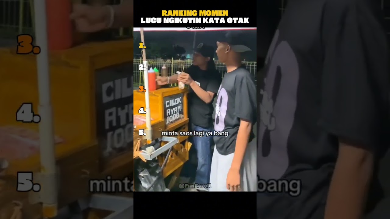 Ranking Momen Lucu Ngikutin Kata Otak Bikin Ngakak
