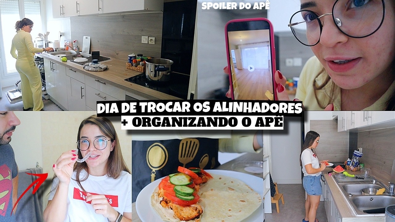 TROCANDO OS ALINHADORES, FRANGO DESFIADO, ORGANIZANDO O APÊ e muito mais ❤️ - Bruna Paula