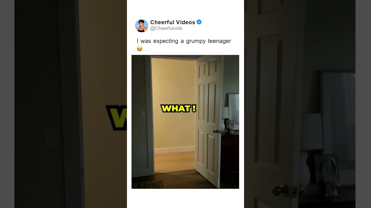 I was expecting a grumpy teenager 😂