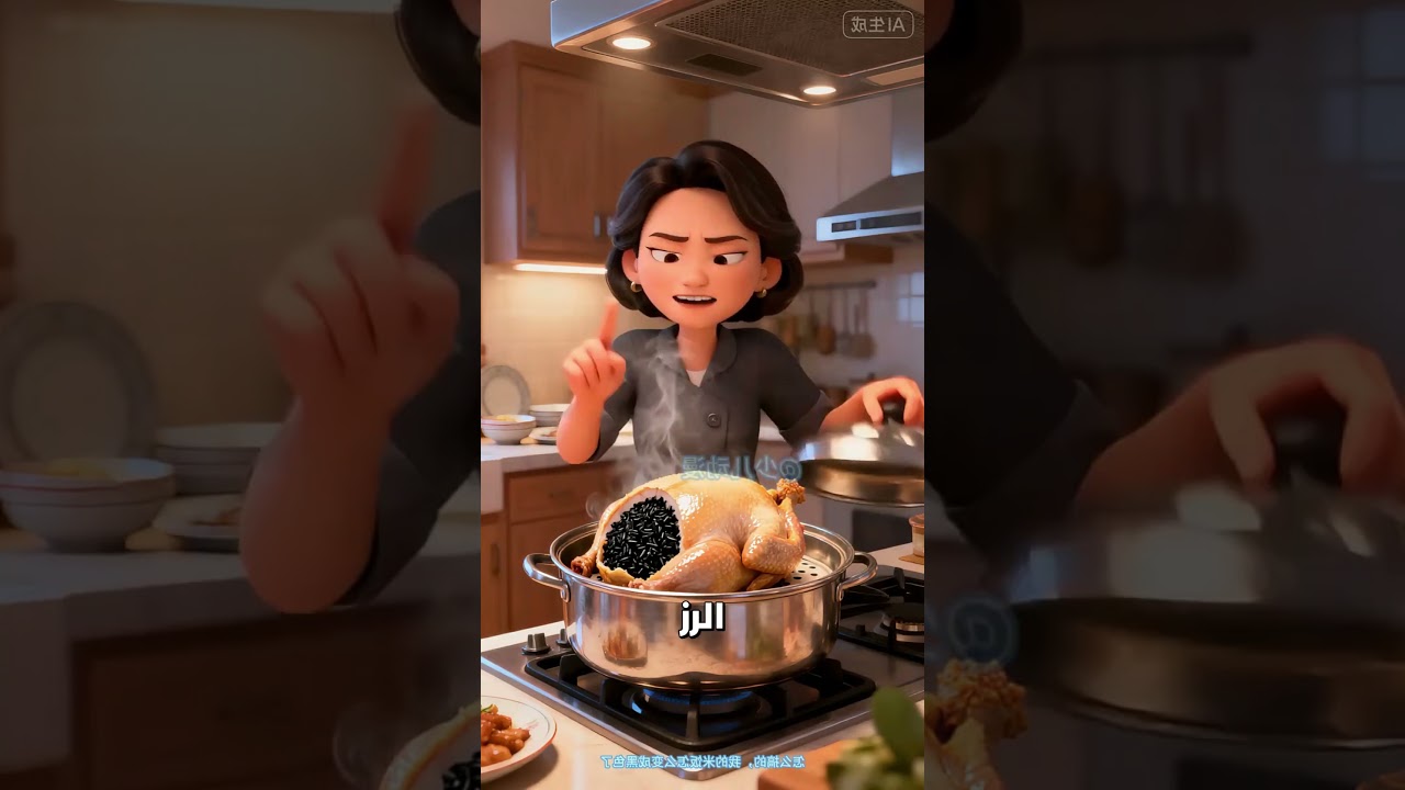 🍗 شوكولاتة داخل الدجاج؟! شاهد مغامرة الطفل التي تحولت لأغرب وألذ وجبة | قصص روعة ✨🍫 #شورت