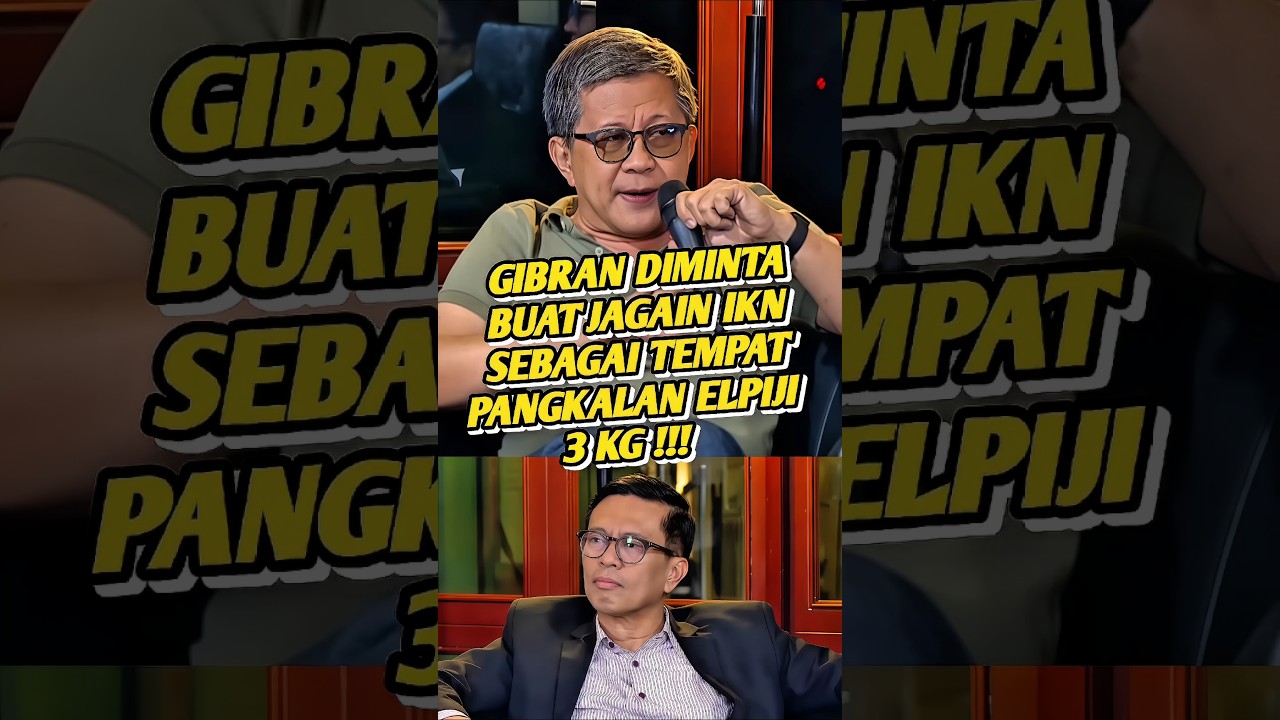 GIBRAN DIMINT4 BUAT JAGAIN IKN SEBAGAI TEMP4T PANGK4LAN ELPIJI 3 KG !!! #shorts