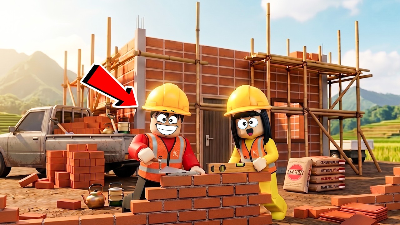 Yuta Mio Bekerja Jadi Kuli Tukang Bangunan Untuk Cari Uang! | ROBLOX