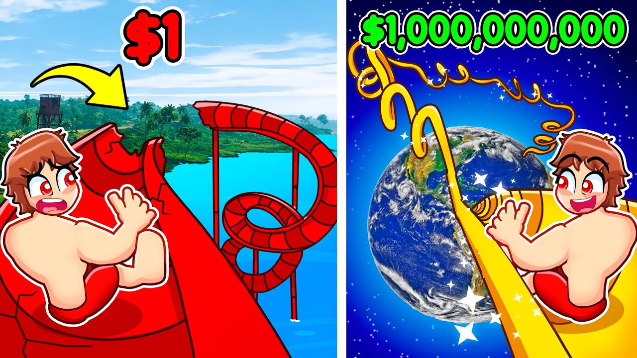 $1 VS $1,000,000,000 Waterslide in GTA 5!