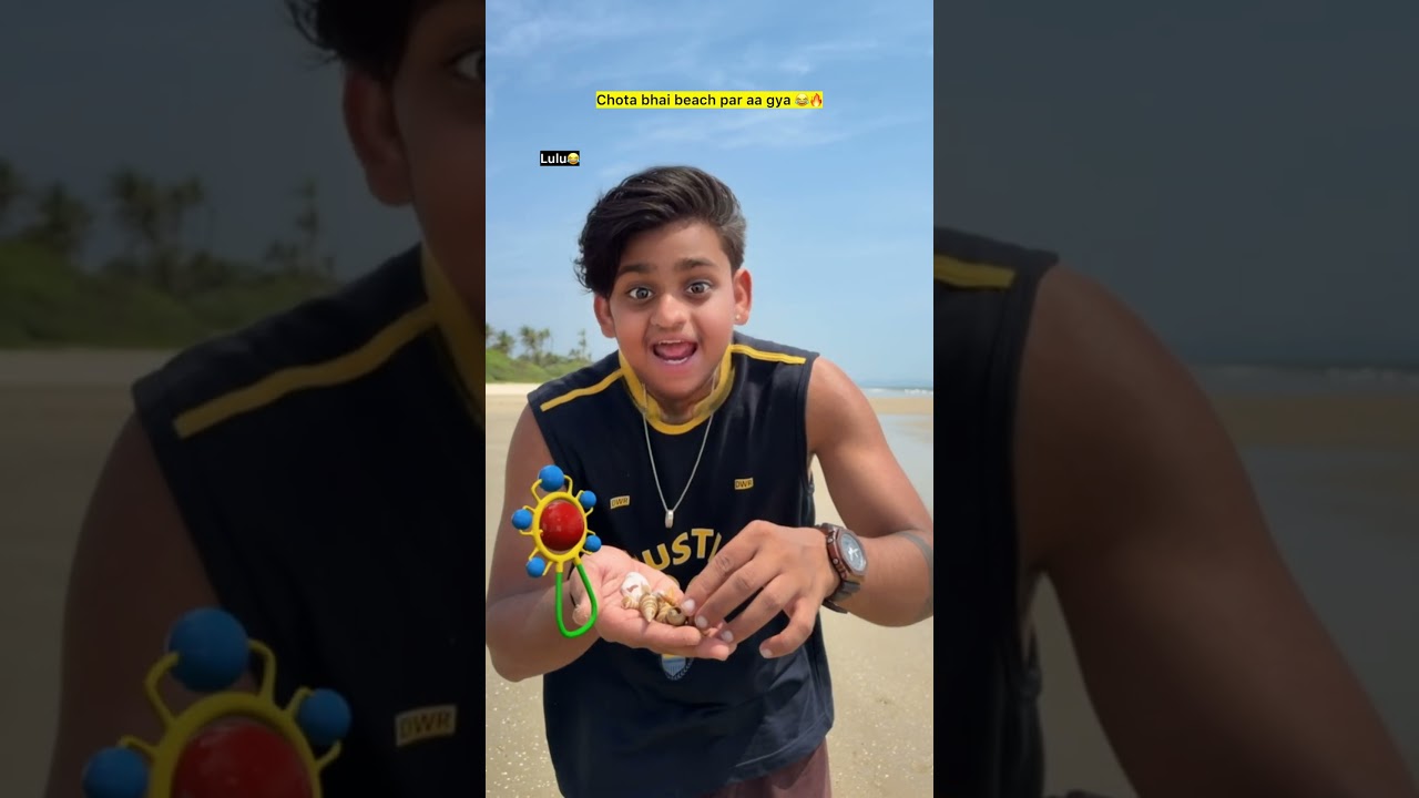 Goa ke beach par aa gya 😂🔥| indian family #shorts #indian #chaman #relatable #chotabhai #bachpan