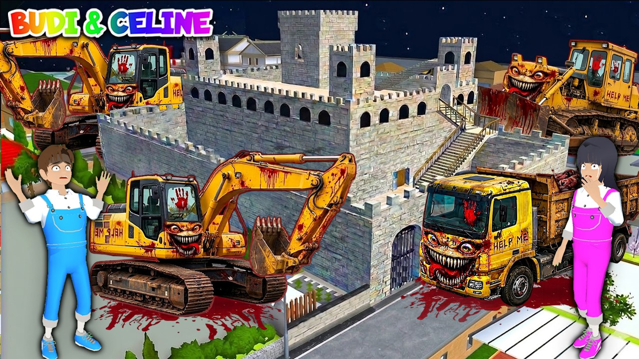 Yuta Mio Buat Benteng Raksasa Paling Aman Dari TRUK OLENG, EXCAVATOR, DOZER BERDARAH Di Kota Sakura😱