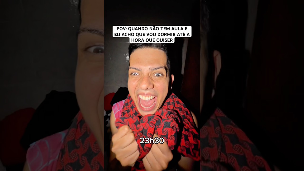 POV: QUANDO NÃO TEM AULA E EU ACHO QUE VOU DORMIR ATÉ A HORA QUE QUISER