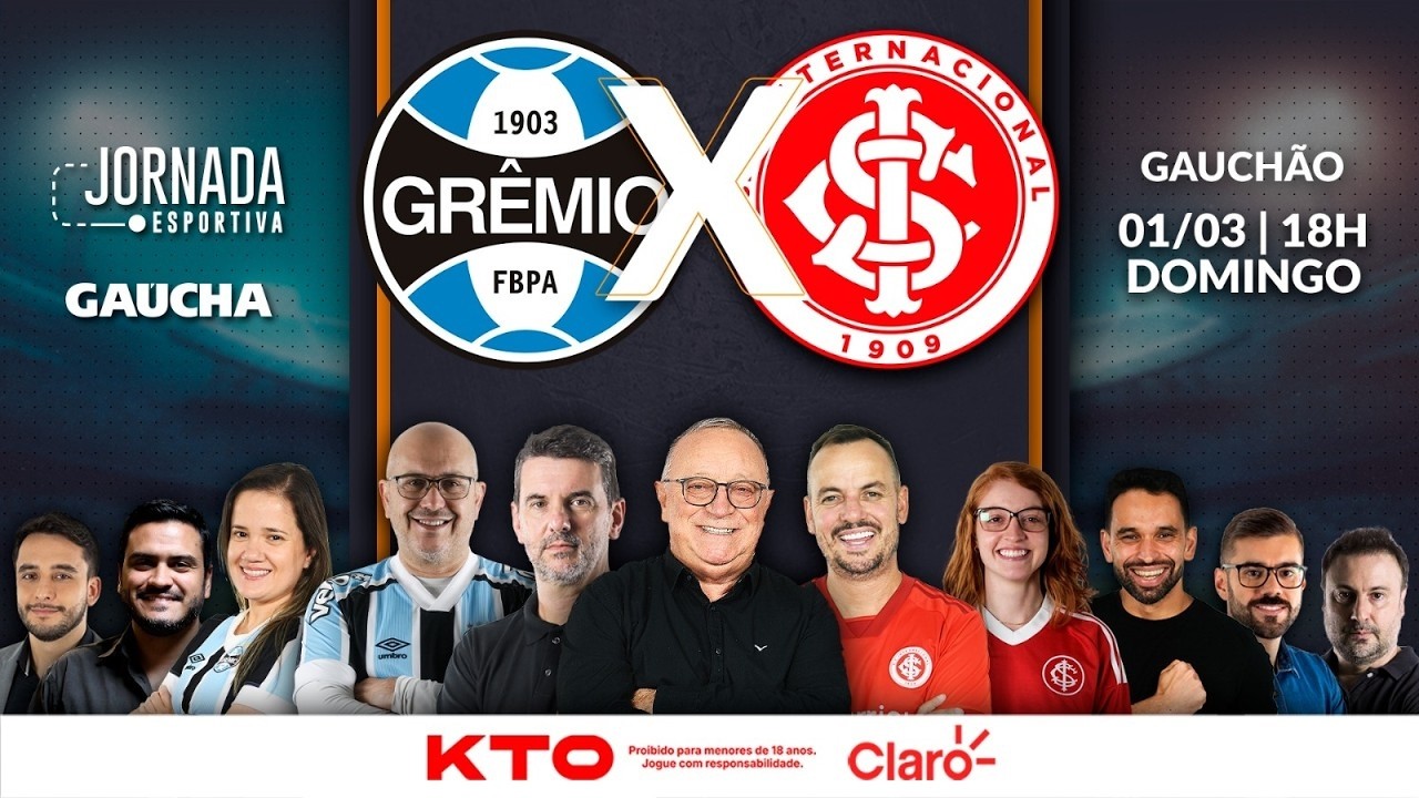 GRÊMIO 3x0 INTER + BATE-BOLA | JOGO DE IDA DA FINAL DO GAUCHÃO | JORNADA DIGITAL | 01/03/26