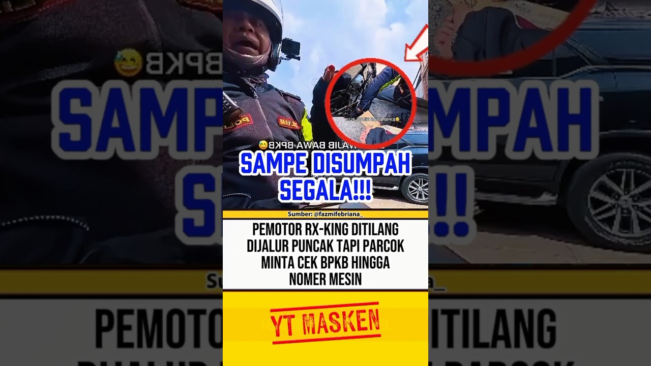 DITILANG PARCOK PEMOTOR DIMINTA TUNJUKAN BPKB⁉️ #beritaterkini #trending #fyp #shortsvideo #shorts