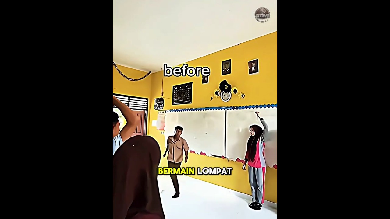 Ketika siswa cowok ikut main lompat tali