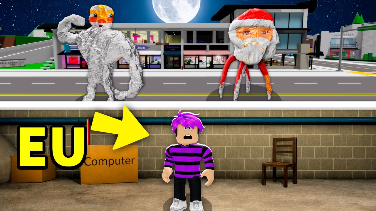 CONSTRUI UM BUNKER pra FUGIR DO GOO GOO GAA GAA! (Brookhaven)