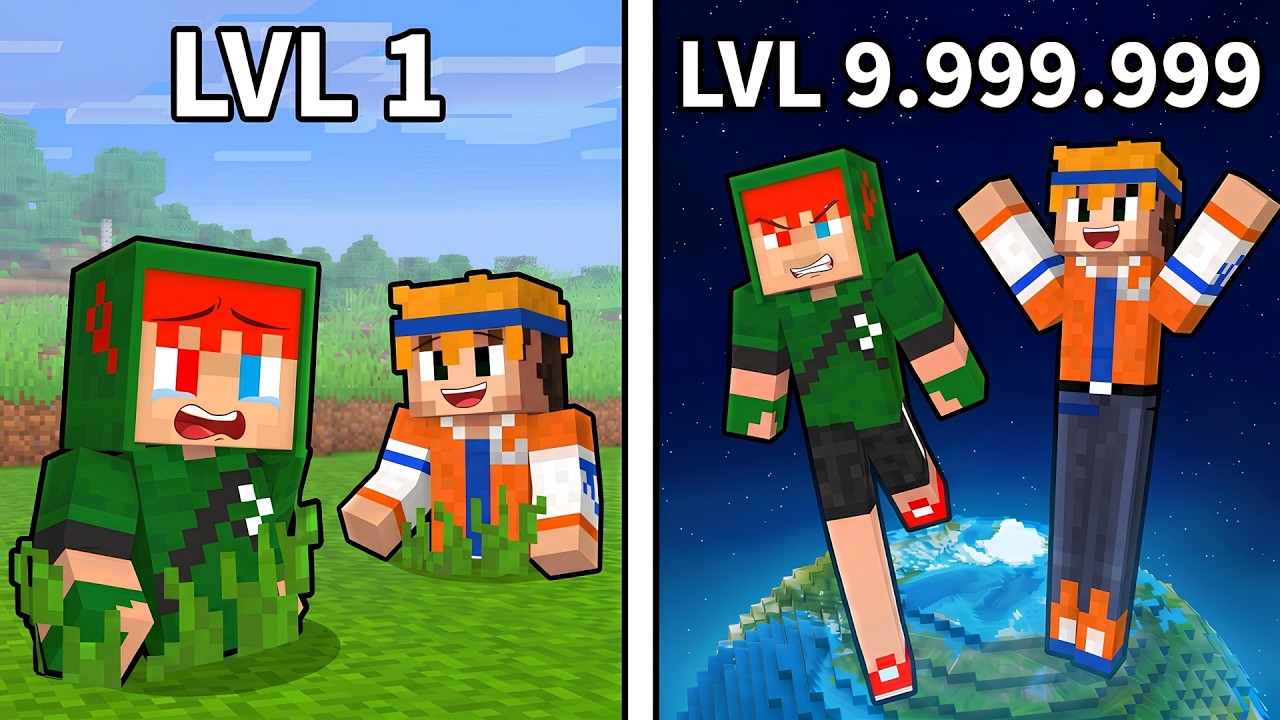 Minecraft, mas A CADA SEGUNDO NOSSAS PERNAS CRESCEM...