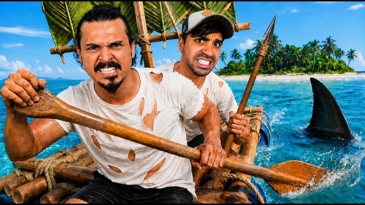 انا وسيد ضايعين في البحر ا Raft #1