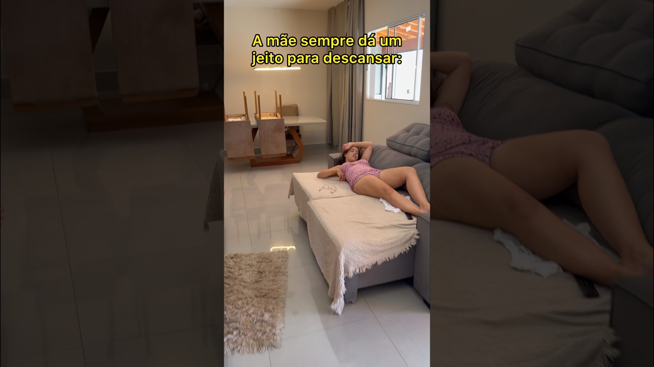 Toda mãe dá um jeitinho de descansar #humor
