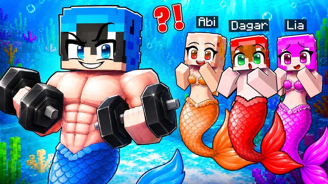 Entrené como SIRENA para Impresionar a Mis Amigos en Minecraft!
