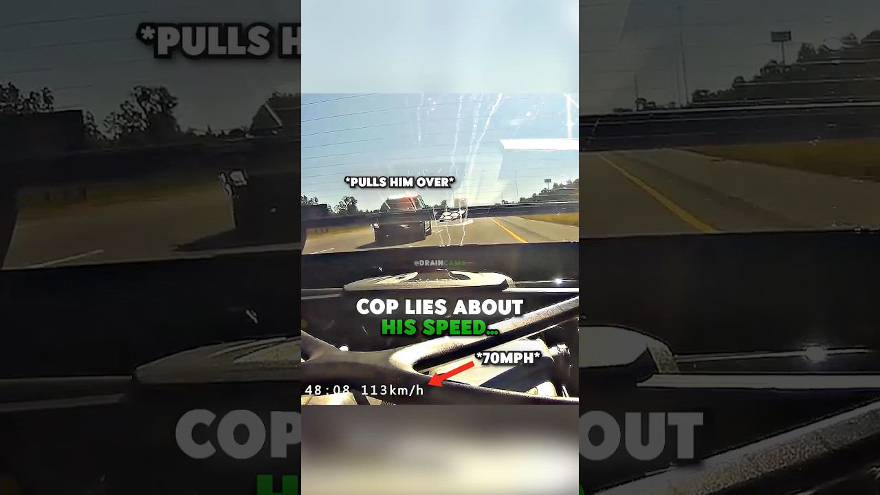 Cop Lies About His Speed 🤥 @AutoVlogOfficial