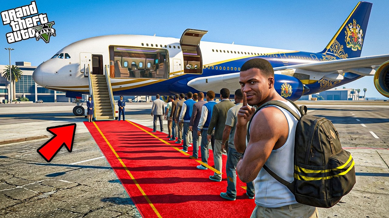 Franklin's First Experience In Luxurious Private Plane In GTA 5!