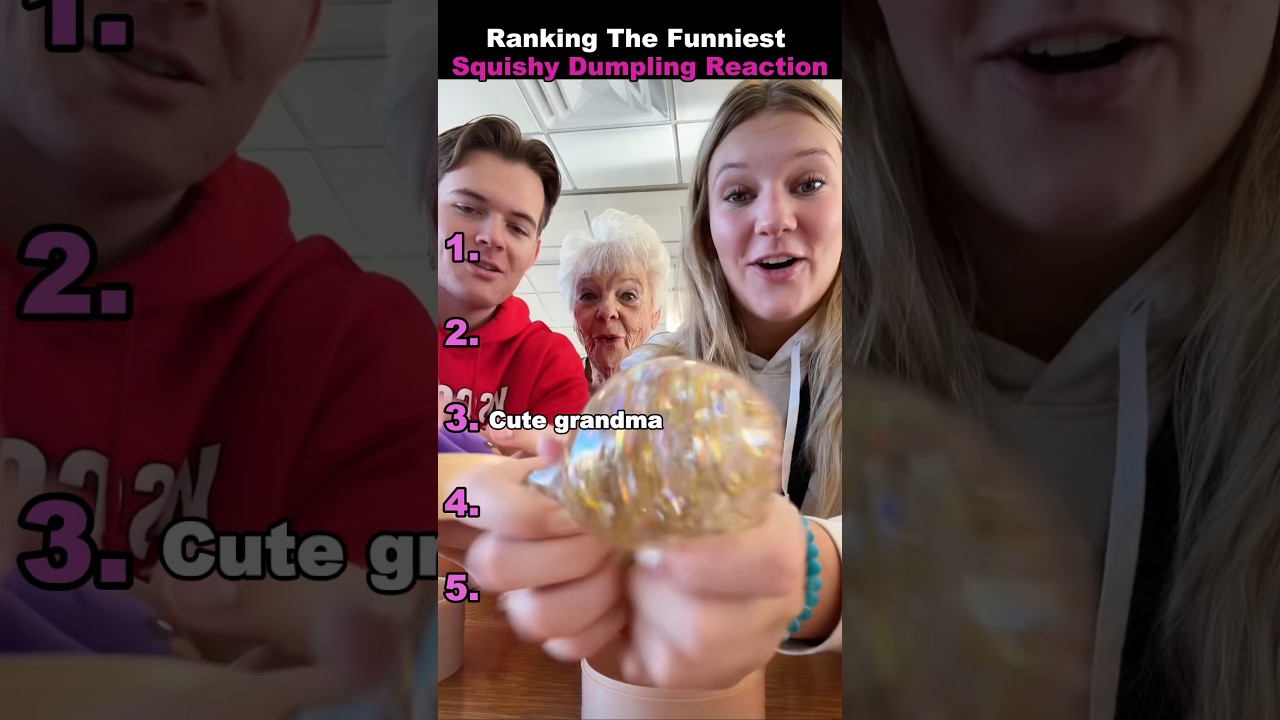 Ranking The Funniest Squishy Dumpling Reaction moments 🥟 #fidgettoys #unboxing #funnyreactions