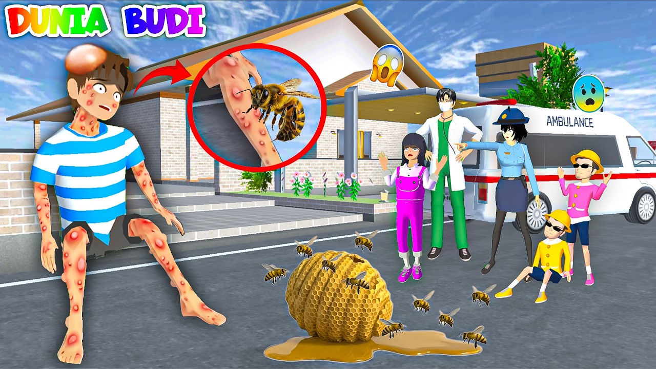 Hah!! Yuta DISENGAT LEBAH Di Depan Rumah😱 | Mio Nangis Kak Sakura Panik Panggil Ambulan🚑