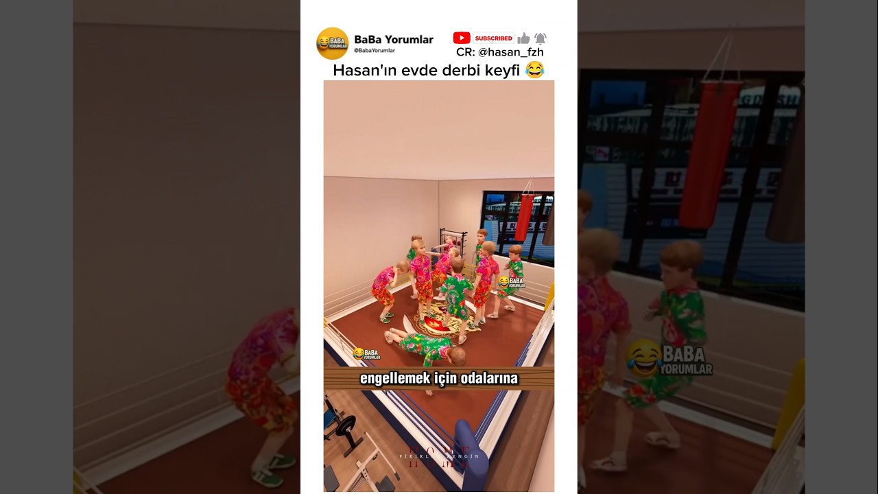 Hasan evde derbi 😂 #hasan_fzh