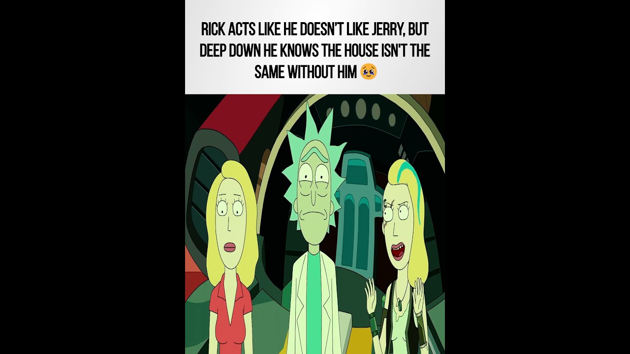 Jerry's the bunching bag of the group, without him it all falls apart 💔|| #rickandmorty