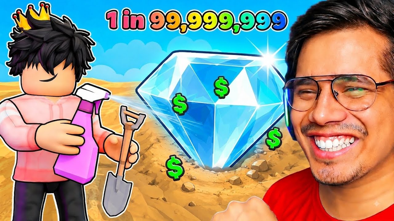 DIG AND CLEAN ROBLOX 😱
